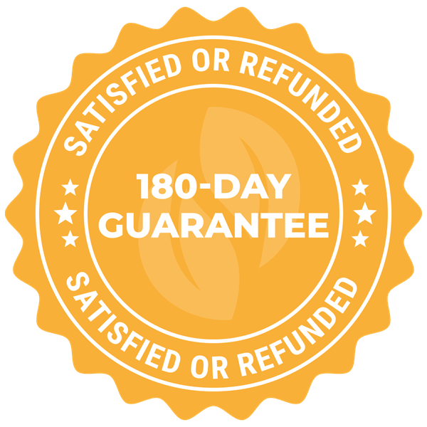 180-day money-back guarantee
